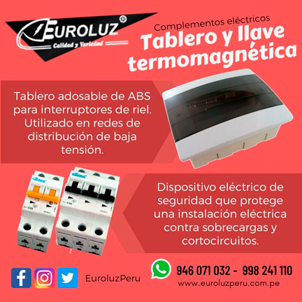 Tablero y llave termica