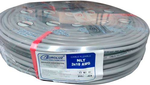 Cable vulcanizado #3x18 AWG