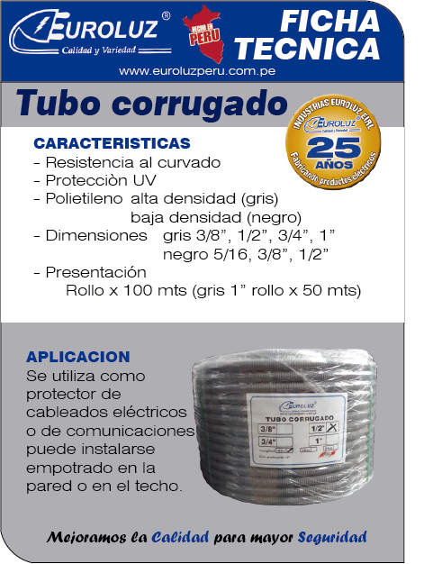 Tubo corrugado
