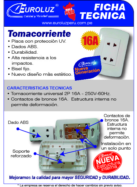 Ficha tomacorriente